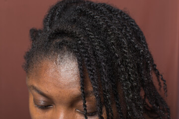 mini twists protective style on 4c afro hair,frizzy mini twists on curly hair