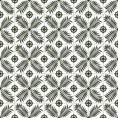 Vintage Inspired Seamless Pattern with Classic Floral Design