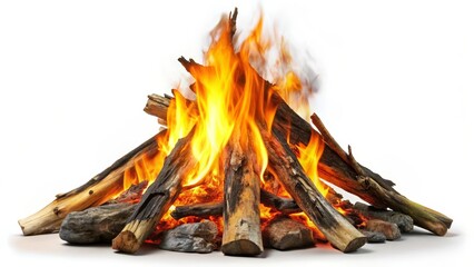 Burning Bonfire, Campfire, Wood Fire