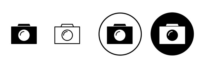 Camera icon vector. photo camera sign and symbol. photography icon.