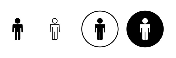 Man icon vector. male sign and symbol. human symbol