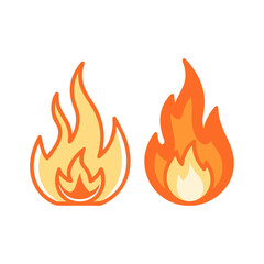 fire flames set