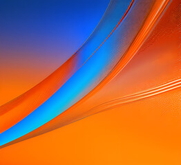 Fototapeta premium Bright orange colorful background mixed waves color gradient texture swirl spiral.generative ai