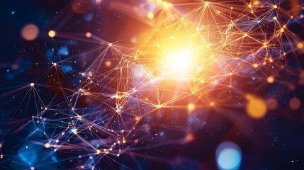 Fototapeta premium Abstract Pulsating Energy Forms in Vivid Colors Representing Dynamic Movement