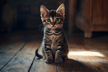 Obraz premium Realistic Cat Photography Portrait