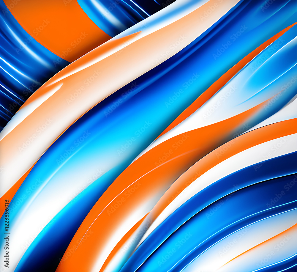 Poster bright orange blue multicolor colorful background mixed waves color gradient texture swirl spiral.ge