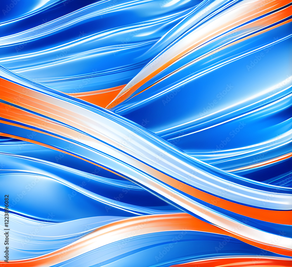 Poster bright orange blue multicolor colorful background mixed waves color gradient texture swirl spiral.ge