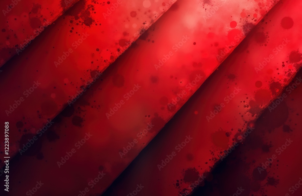 Aufkleber abstract red background design with diagonal stripes, red spots. intense color creates visual impact