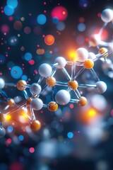 A glowing protein sequence designed for medical breakthroughs.