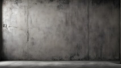 Dark grey grunge concrete wall and floor background.