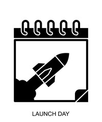 Product presentation icon fill in black