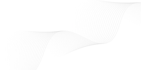 Abstract wave element for design. Digital frequency track equalizer. Stylized line art background. Vector illustration. Wave with lines created using blend tool. Curved wavy line, smooth stripe. 