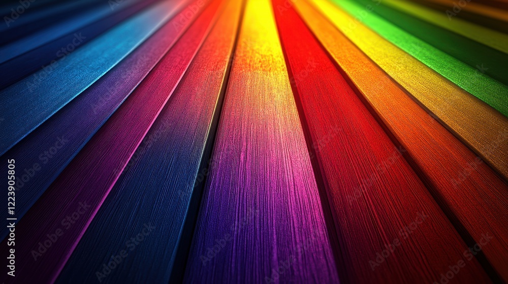 Poster vibrant rainbow colored background with smooth gradient texture for design or artistic projects