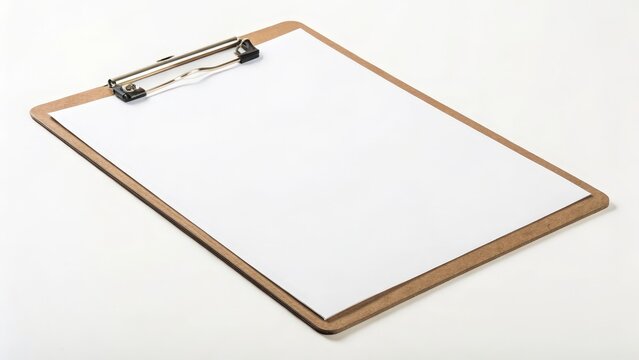 Clipboard with Blank Paper