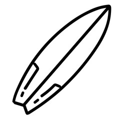 Surfing tools icon illustration