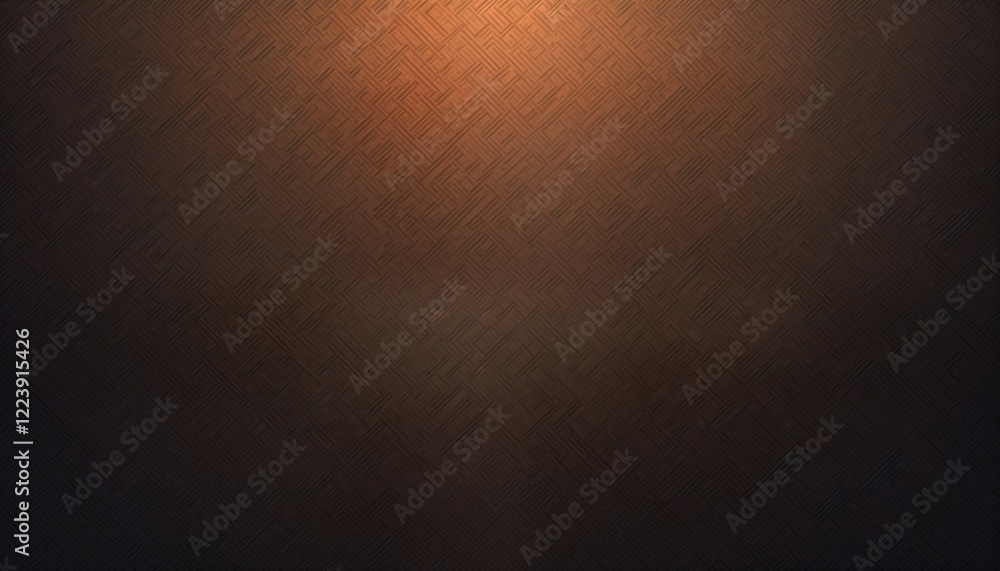 Aufkleber Abstract dark brown background with geometric pattern. Evokes feeling of vintage style, retro design. Pattern looks like textured surface material like fabric leather. Pattern strong sense of
