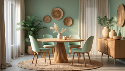 Scandinavian Minimalism: A Cozy and Elegant Dining Room