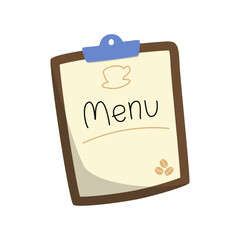 Coffee Shop Menu Caffe Illustration