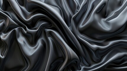 Obraz premium dark grey satin fabric background