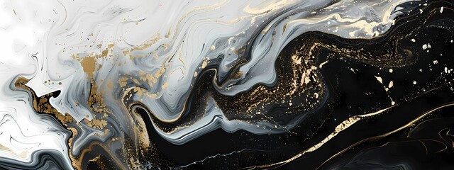 Obraz premium Background painting is made from gold and black gilding
