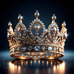 a crown with diamonds on it