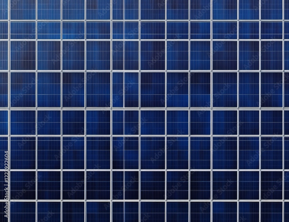 Wall mural close-up view of a solar panel array.