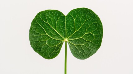 Close Up of a Pair of Bright Green Leaves with Speckles