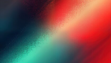 Abstract background with vibrant colours. Red teal, black tones create dynamic visual composition. Stylish, trendy design. Modern tech aesthetic. Suitable for wallpapers tech design creative
