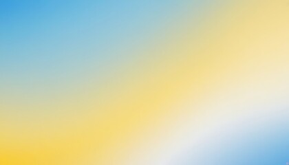 Seamless Yellow, Blue, and White Gradient Background with Grain Effect for Loop Playback &ndash; 4K. 