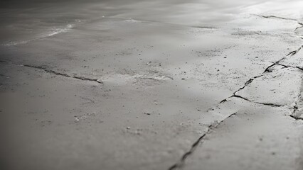 Close-up texture of cracked, gray concrete surface.