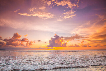 sea sunset water and sky