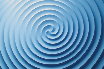 Obraz premium Spiral pattern in shades of blue creating a visually striking geometric design suitable for backgrounds and abstract art