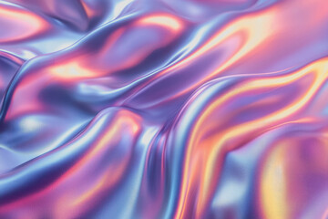 Obraz premium Purple and blue silk fabric draped smoothly over a surface creating a soft and elegant textured background for various uses in design and decoration