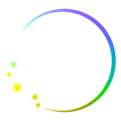 ホログラム_フレーム_丸