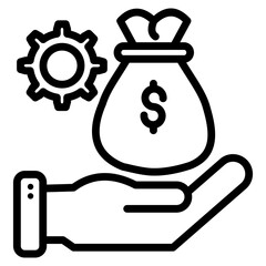 Payroll Management  Icon Element For Design