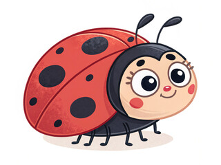 Obraz premium ladybug on white background
