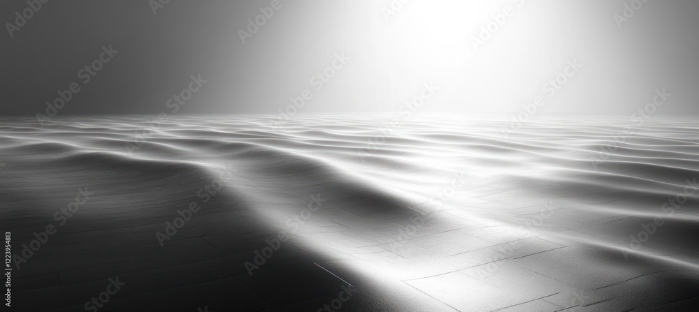 Poster calm minimalist silver gradient background with soft focus and subtle texture fading to black