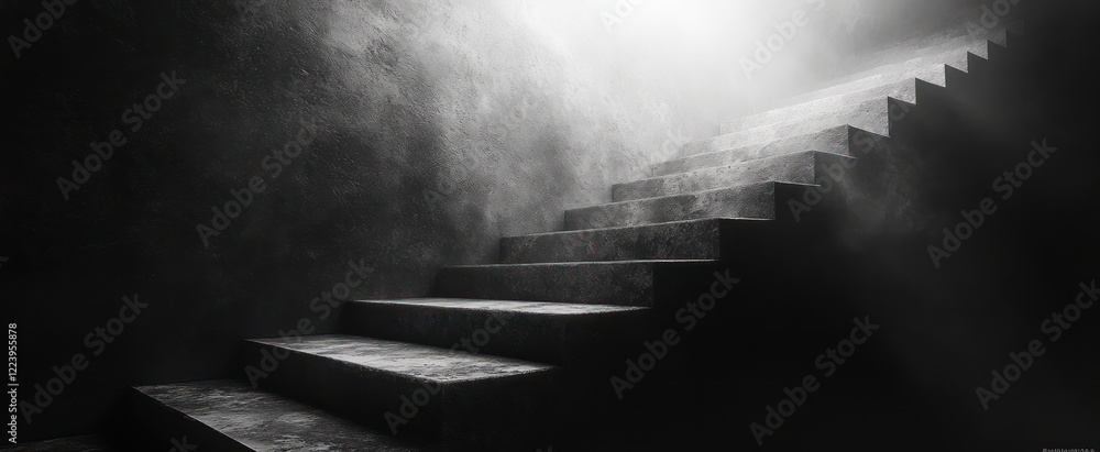 Poster black and white abstract gradient background with smooth texture and grunge effect for minimalist de