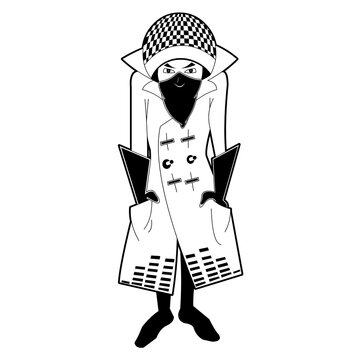 recommend clip art: Character with Microphone hat & equalizer coat