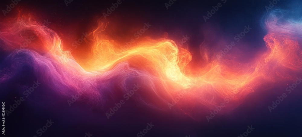 Poster vibrant abstract gradient background with orange purple glowing texture on dark backdrop for poster 