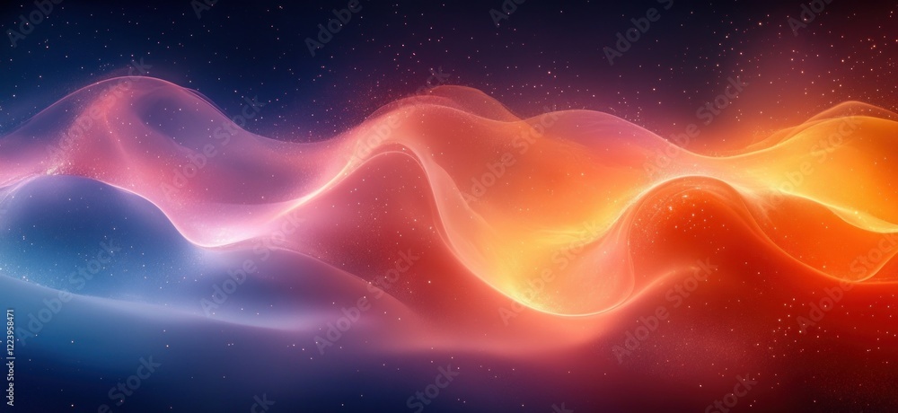 Poster gradient background soft colors abstract expressionism ambient light serenity design