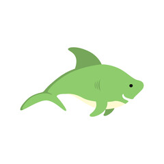 Obraz premium Shark Ocean Animal Illustration