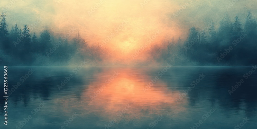 Poster dreamy abstract background with soft gradient and subtle textures in earth tones for elegant designs