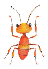 PNG Ant illustration whimsical cartoon.