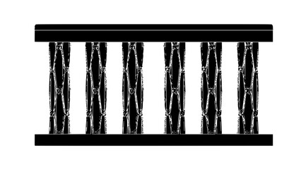 2d concrete balustrade