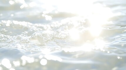 Sparkling Water Surface Glistening Under Sunlight
