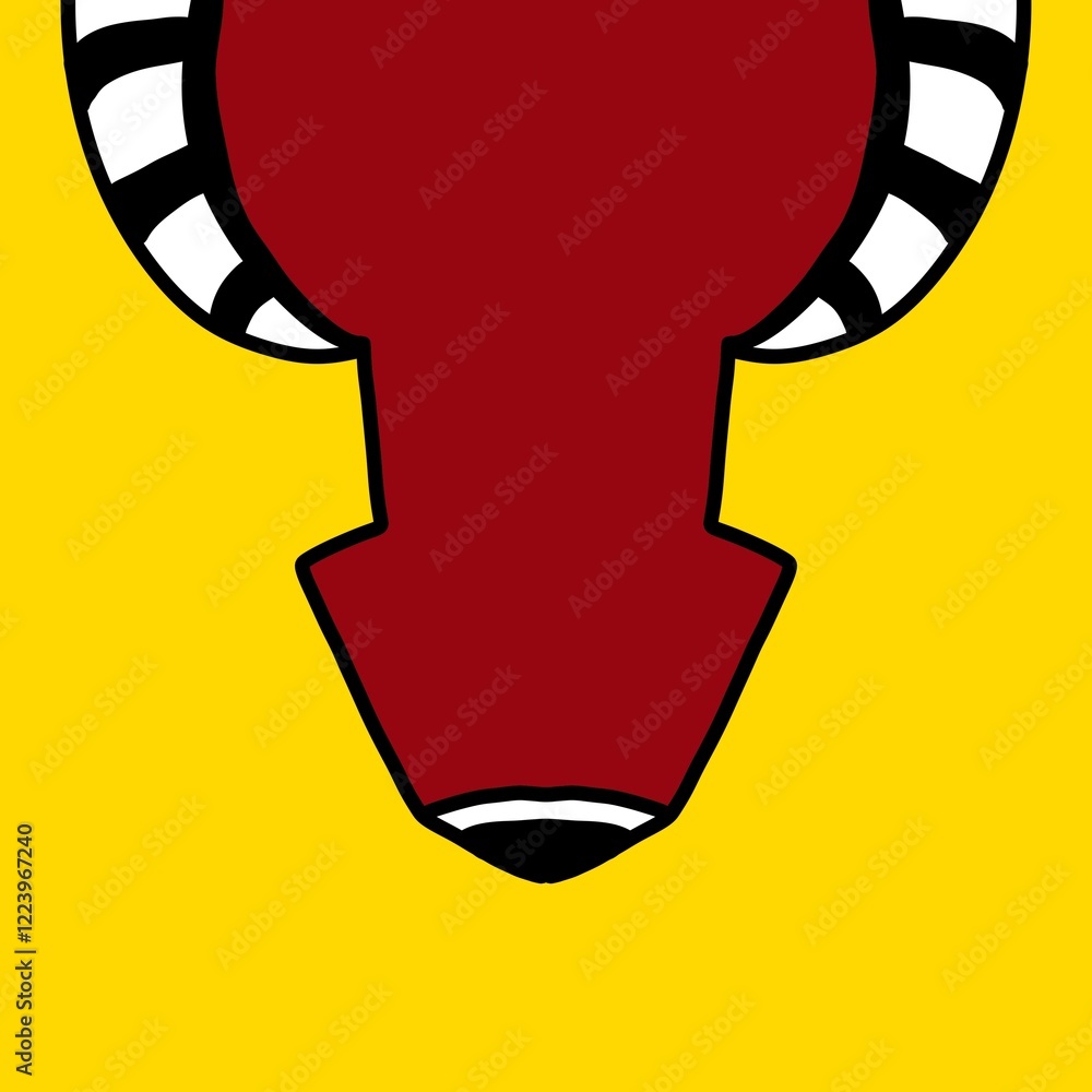 Poster abstract background design of red and yellow colors.