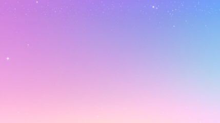 Pastel Sky With Scattered Sparkling Stars