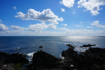 fine view from seaside cliff