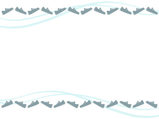 歩く靴のフレーム